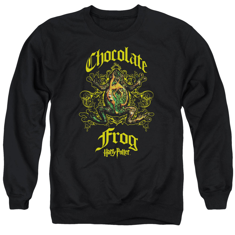 Harry Potter Chocolate Frog Mens Crewneck Sweatshirt Black Officially Licensed