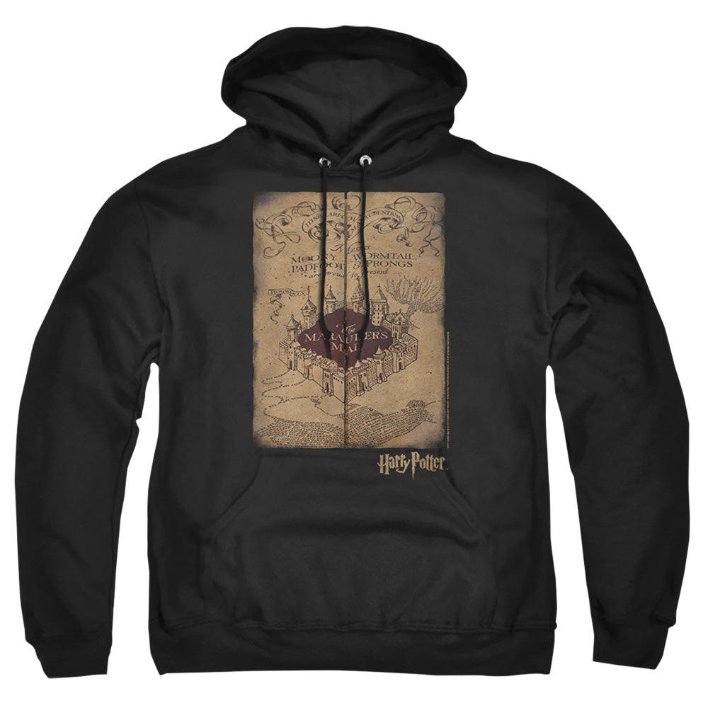Harry Potter Marauders Map Mens Hoodie Black Officially Licensed