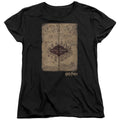 Harry Potter Marauders Map Womens T Shirt Black Officially Licensed