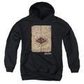 Harry Potter Marauders Map Kids Youth Hoodie Black Officially Licensed