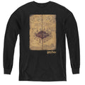 Harry Potter Marauders Map Long Sleeve Kids Youth T Shirt Black Officially Licensed