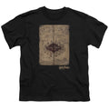 Harry Potter Marauders Map Kids Youth T Shirt Black Officially Licensed