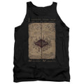 Harry Potter Marauders Map Words Mens Tank Top Shirt Black Officially Licensed