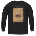 Harry Potter Marauders Map Words Long Sleeve Kids Youth T Shirt Black Officially Licensed
