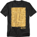 Harry Potter Marauders Map Interior Mens T Shirt Black Officially Licensed