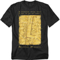 Harry Potter Marauders Map Interior Words Mens T Shirt Black Officially Licensed