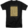 Harry Potter Marauders Map Interior Words Mens Tall T Shirt Black Officially Licensed