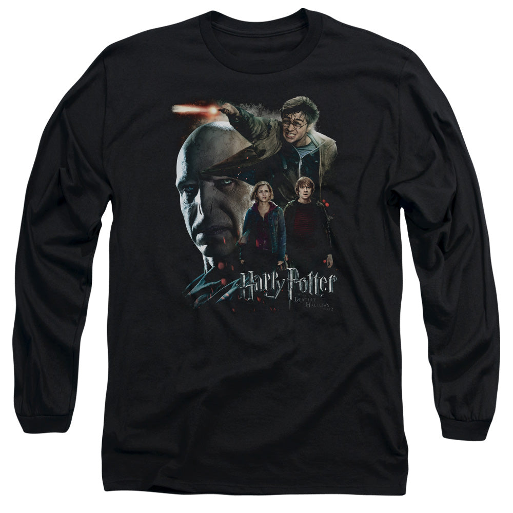 Harry Potter Final Fight Mens Long Sleeve Shirt Black Officially Licensed Officially Licensed