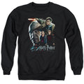Harry Potter Final Fight Mens Crewneck Sweatshirt Black Officially Licensed