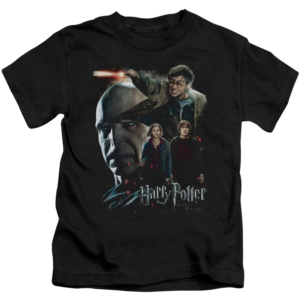 Harry Potter Final Fight Juvenile Kids Youth T Shirt Black Officially Licensed