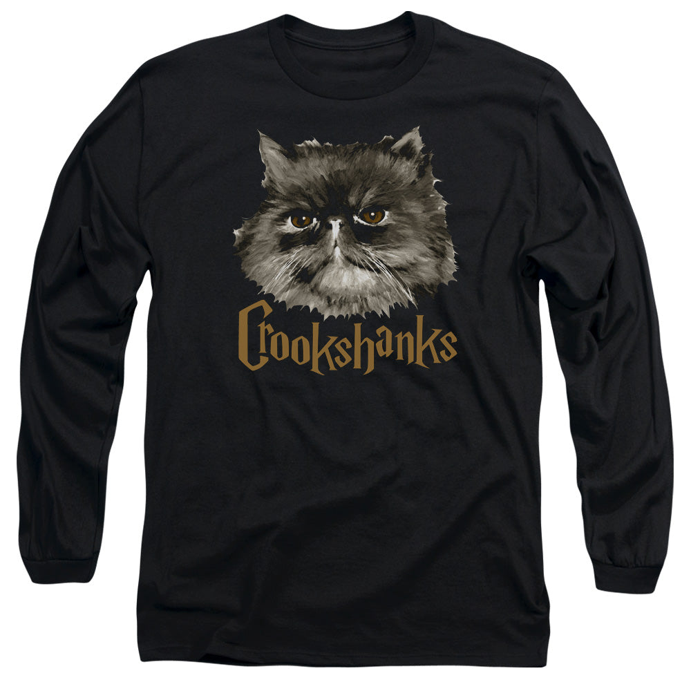 Harry Potter Crookshanks Mens Long Sleeve Shirt Black Officially Licensed Officially Licensed