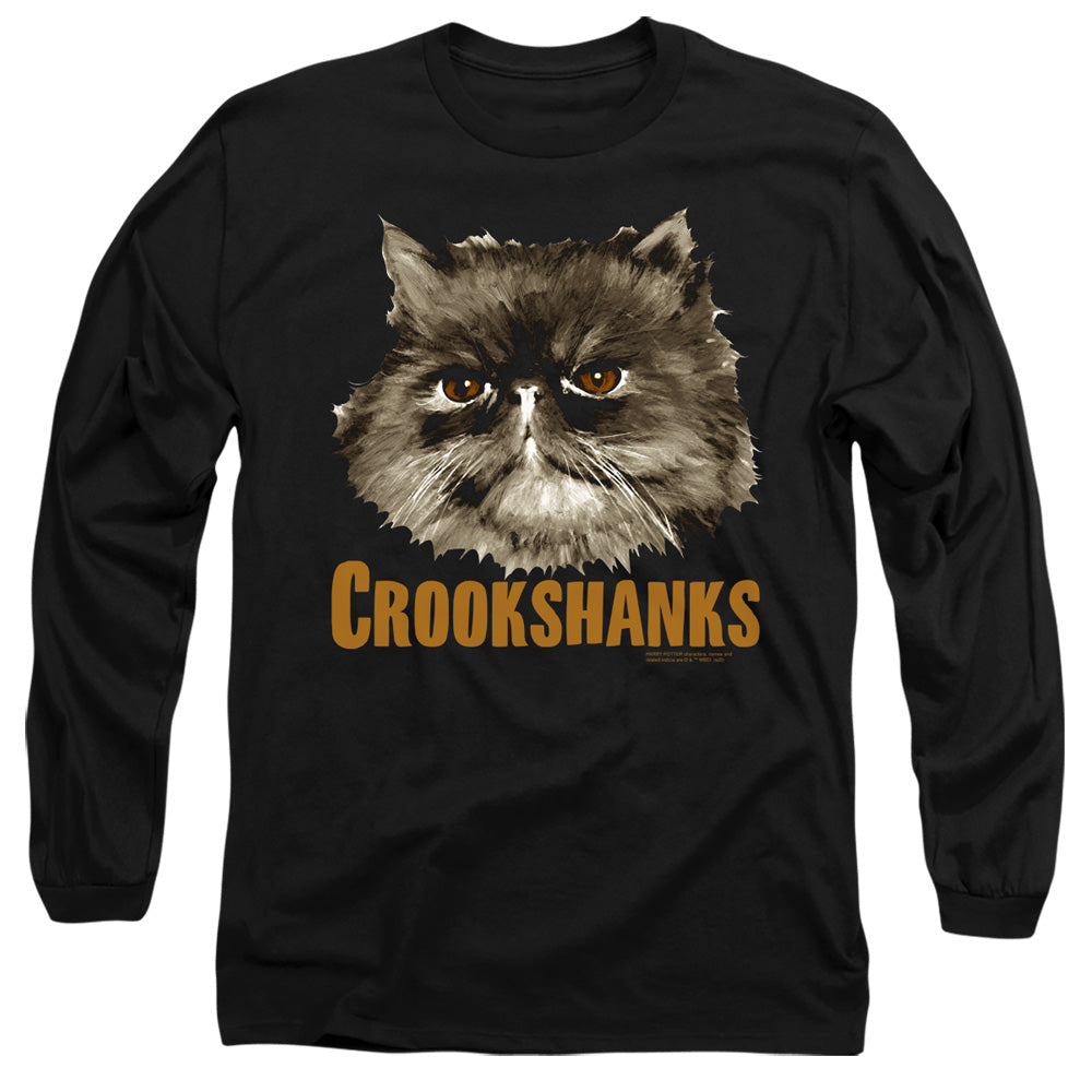 Harry Potter Crookshanks Mens Long Sleeve Shirt Black Officially Licensed Officially Licensed
