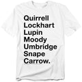 Harry Potter Professors Mens T Shirt White Officially Licensed