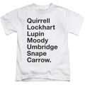 Harry Potter Professors Juvenile Kids Youth T Shirt White Officially Licensed
