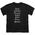 Harry Potter Titles Kids Youth T Shirt Black Officially Licensed