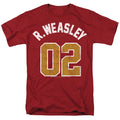 Harry Potter Weasley Jersey Mens T Shirt Cardinal Officially Licensed