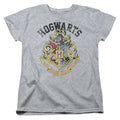 Harry Potter Hogwarts Crest Womens T Shirt Athletic Heather Officially Licensed