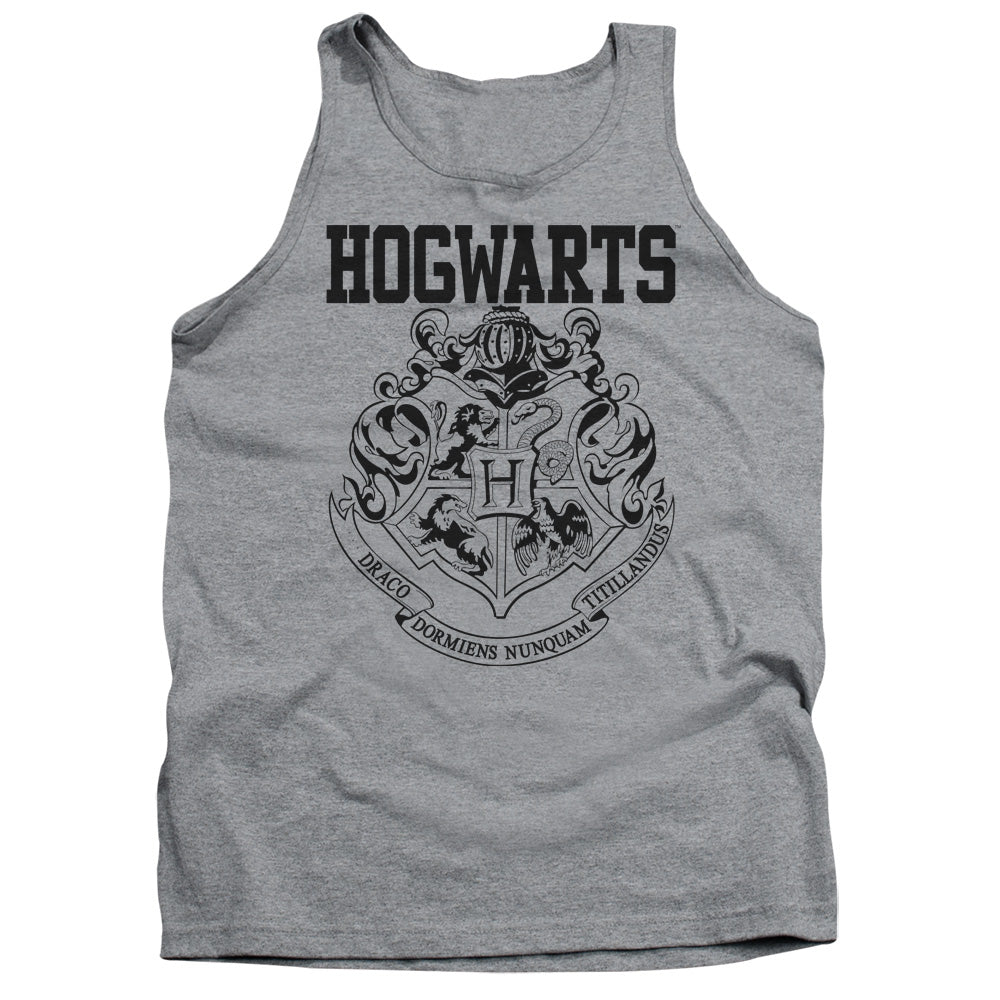 Harry Potter Hogwarts Athletic Mens Tank Top Shirt Athletic Heather Officially Licensed