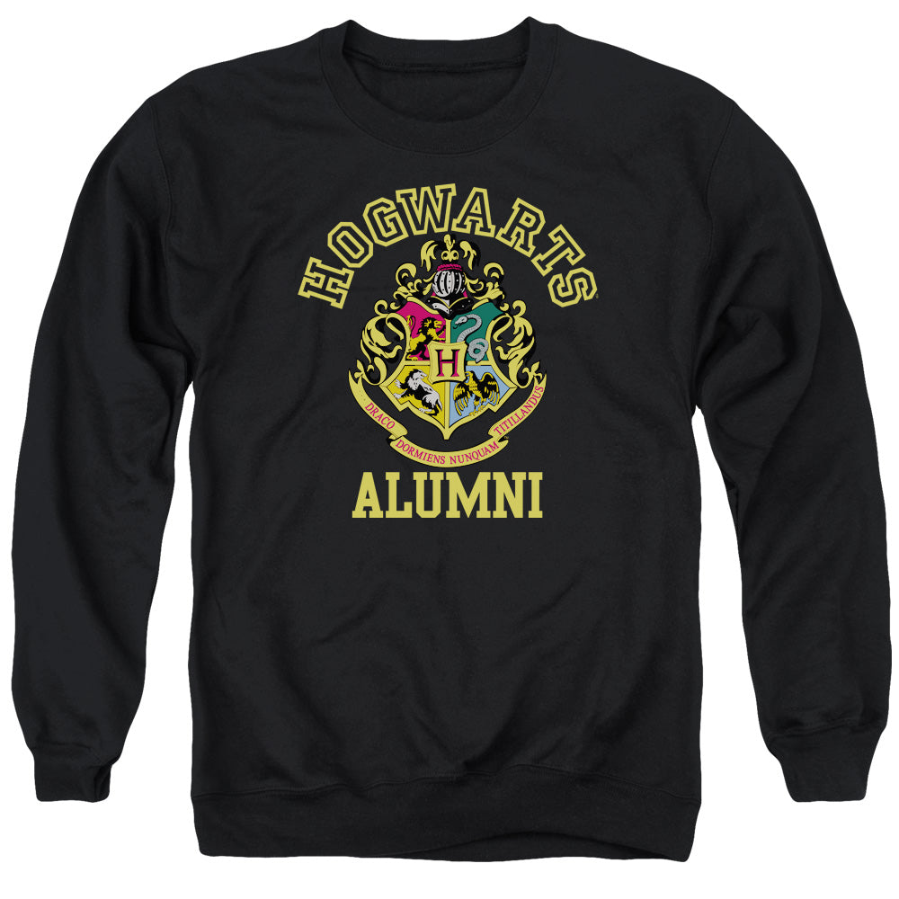 Harry Potter Hogwarts Alumni Mens Crewneck Sweatshirt Black Officially Licensed