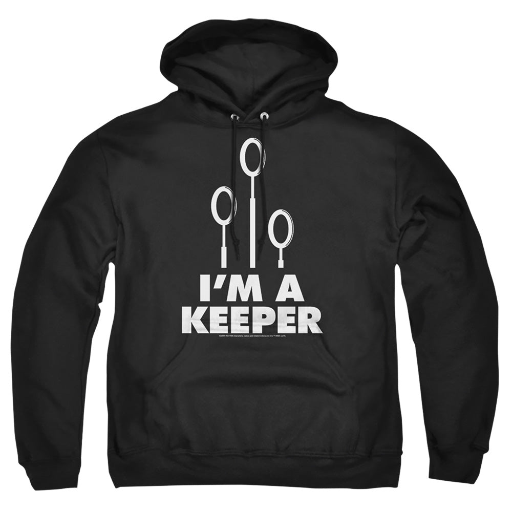 Harry Potter Keeper Mens Hoodie Black Officially Licensed