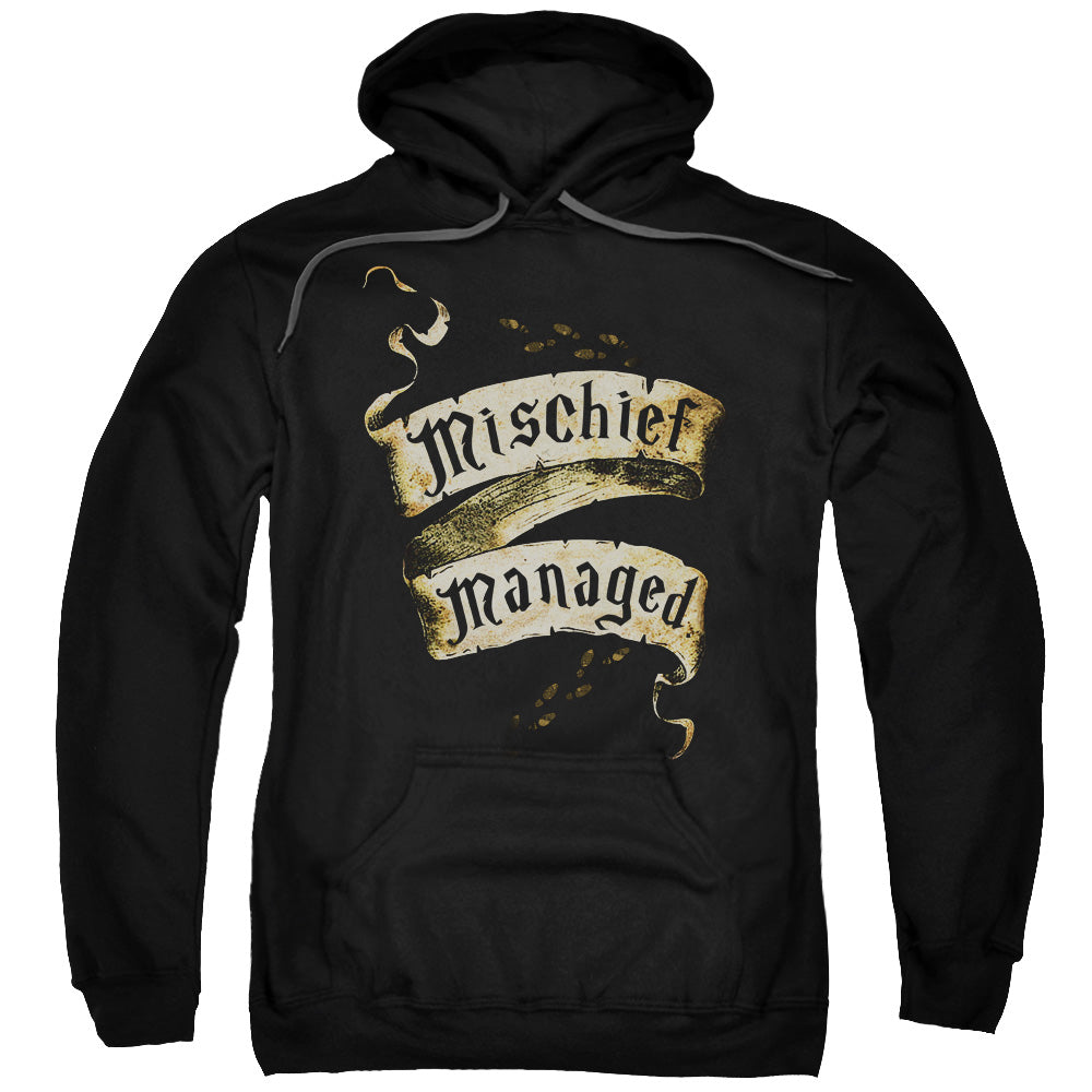 Harry Potter Mischief Managed Mens Hoodie Black Officially Licensed