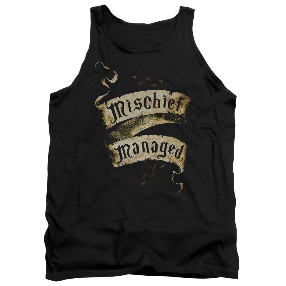 Harry Potter Mischief Managed Mens Tank Top Shirt Black Officially Licensed