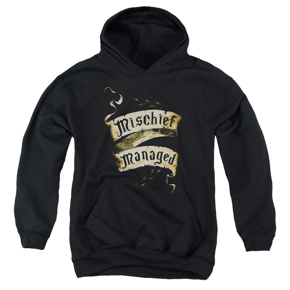 Harry Potter Mischief Managed Kids Youth Hoodie Black Officially Licensed