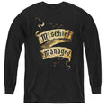 Harry Potter Mischief Managed Long Sleeve Kids Youth T Shirt Black Officially Licensed