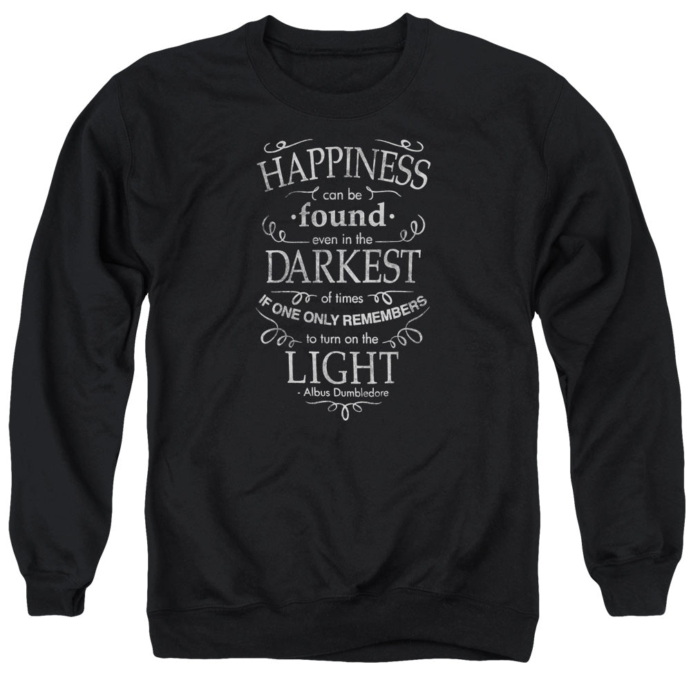 Harry Potter Happiness Mens Crewneck Sweatshirt Black Officially Licensed