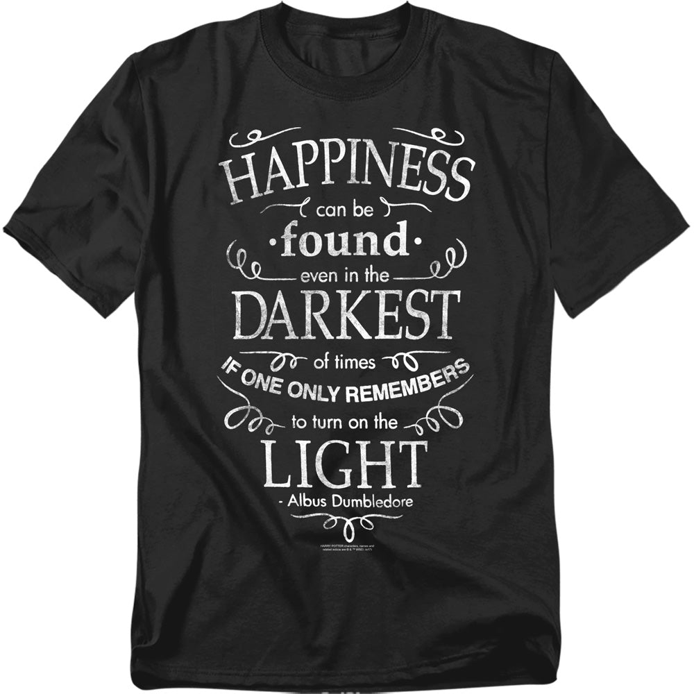 Harry Potter Happiness Mens T Shirt Black Officially Licensed