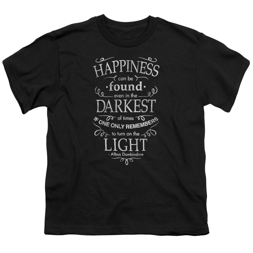Harry Potter Happiness Kids Youth T Shirt Black Officially Licensed