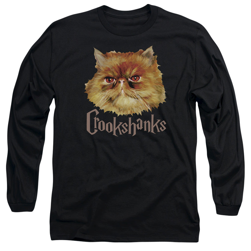 Harry Potter Crookshanks Color Mens Long Sleeve Shirt Black Officially Licensed Officially Licensed