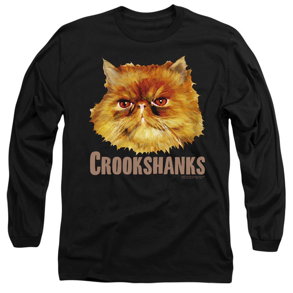 Harry Potter Crookshanks Color Mens Long Sleeve Shirt Black Officially Licensed Officially Licensed