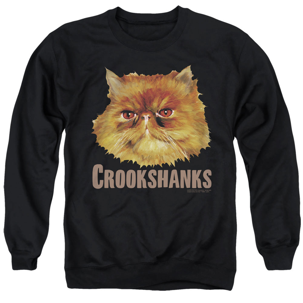 Harry Potter Crookshanks Color Mens Crewneck Sweatshirt Black Officially Licensed