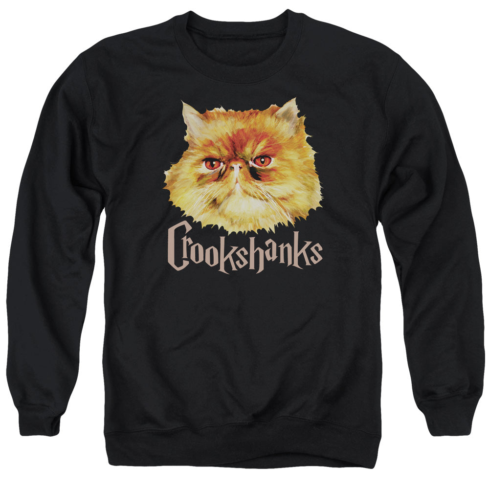 Harry Potter Crookshanks Color Mens Crewneck Sweatshirt Black Officially Licensed