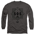 Harry Potter Wizards Unite Sos Task Force Mens Long Sleeve Shirt Charcoal Officially Licensed Officially Licensed
