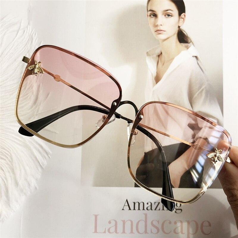 Popular brand  Oversize Square Sunglasses For Women and Ladies  Luxury Driving Superstar  Designer Sunglasses With Shades and Gradient Glasses With  UV400 Protection