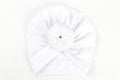 Newborn Toddler Baby Girl Turban Cotton Beanie Hat Warm Soft Cap Solid Knot Soft Wrap In Modern Style