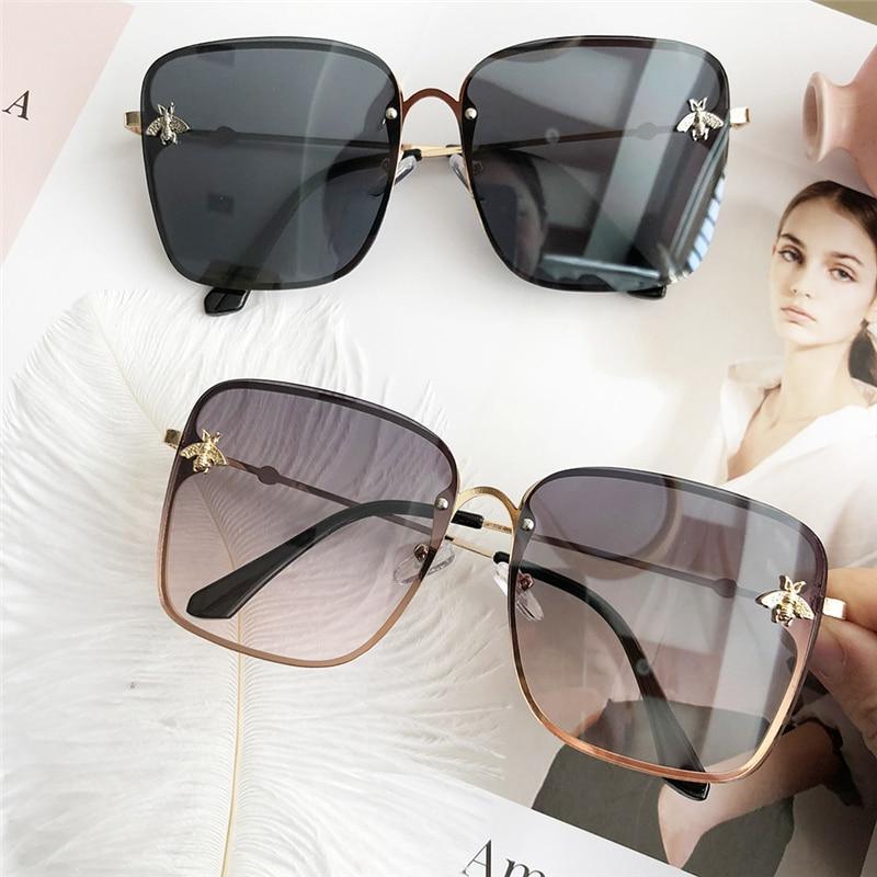 Popular brand  Oversize Square Sunglasses For Women and Ladies  Luxury Driving Superstar  Designer Sunglasses With Shades and Gradient Glasses With  UV400 Protection