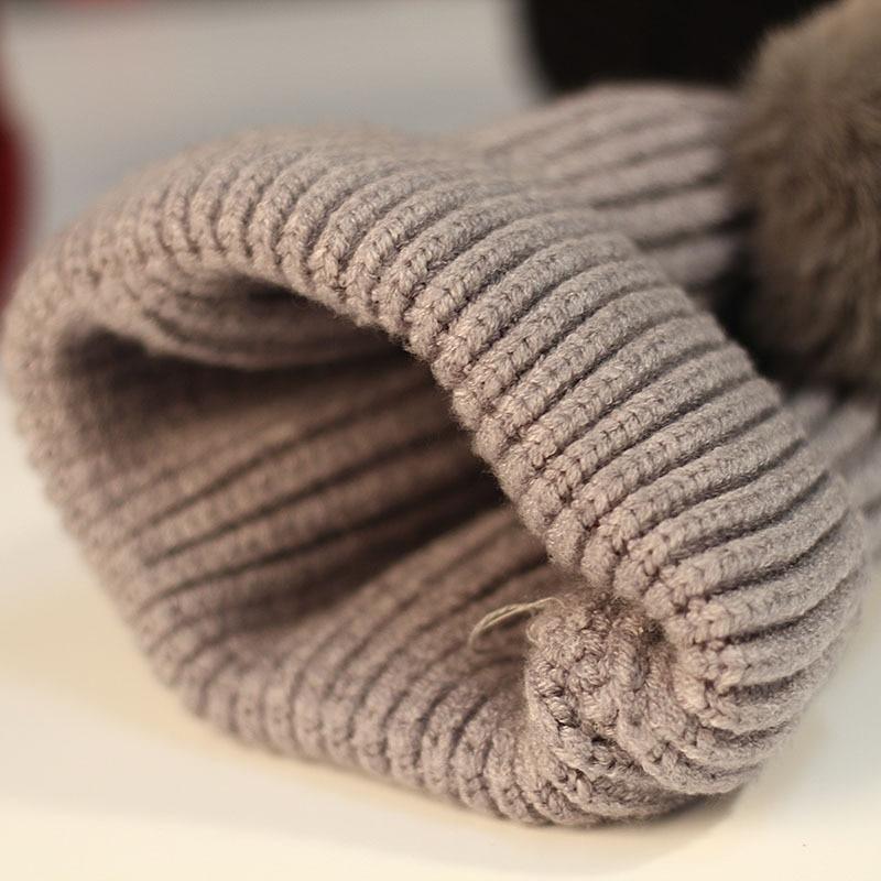 Modern Trend New Baby Beanies Hats Children Knitted Pompom Winter Autumn Cute Cap  Warm Girl Hat With Two Balls