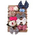 Luxury Modern 10PCS Set Kids Headband Bow For Girl Rabbit Ear Hairbands Turban Knot Kids Turbans Accessories  Headband