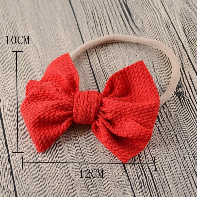 Headband Bow Girl Headbands Nylon Elastic Hair Accessories Photography Props For Baby Girls In Elegant Design