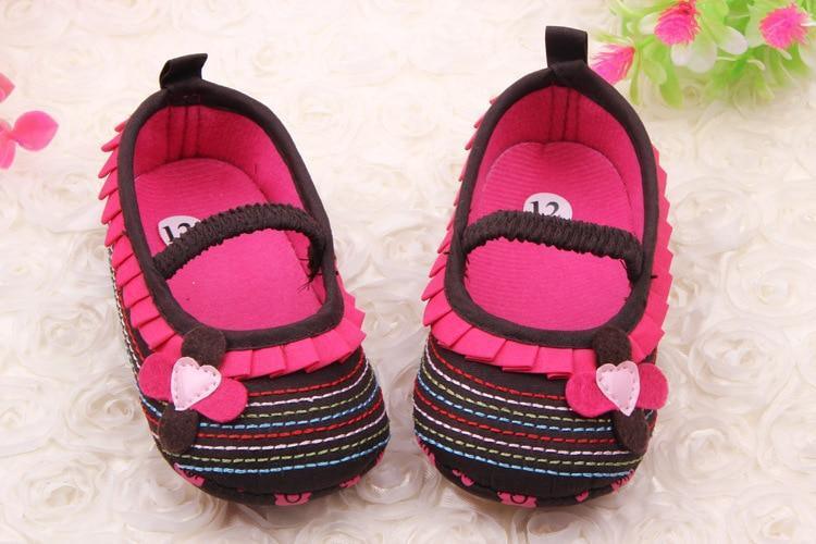 Baby Shoes Flower Ruffled First Walkers Toddler Soft Sole Patchwork Kids Comfortable Pre Walkers Shoe