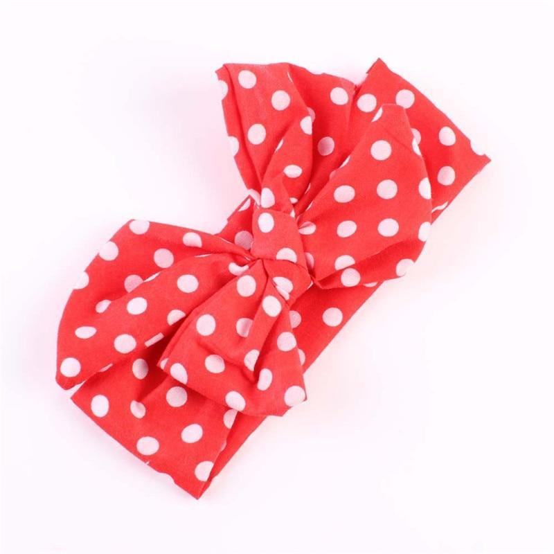 Modern Big Bowknot Headband For Baby Girls Bow hair band dot Cotton turban Head Wrap Hair Accessories