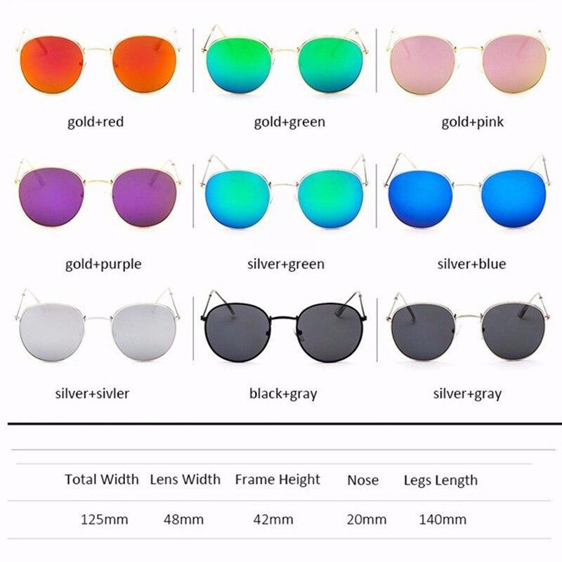 Leon Elegant Unisex Woman and Man Classic Round  Sunglasses Designer Glasses Lady Round Luxury Retro Sunglasses With Vintage Mirror Oculos De Sol Gafas
