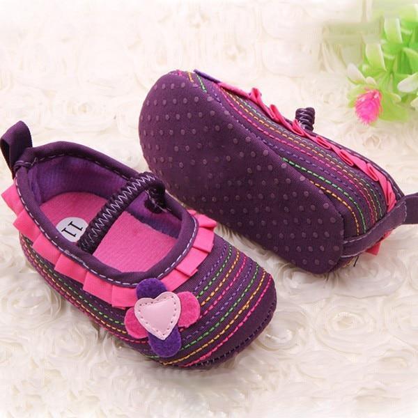 Baby Shoes Flower Ruffled First Walkers Toddler Soft Sole Patchwork Kids Comfortable Pre Walkers Shoe