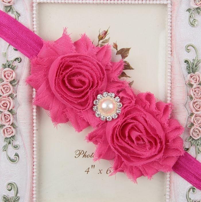 Handmade Flower Newborn Headwear Head Wrap Band Hairband Gift Toddlers For Baby Girls
