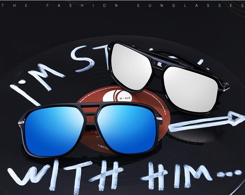 Luxury Polarized Men Business Oversized Mirror Sunglasses For  Driving Brand Designer Driver Sunglasses UV400 Protection