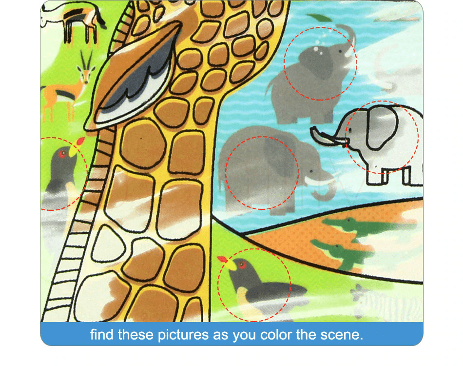 Modern Coloring Magic Water Drawing Book With Pen For Kids and Baby Educational Toy Animals Painting Writing Doodle Cloth Book Kids Drawing Board