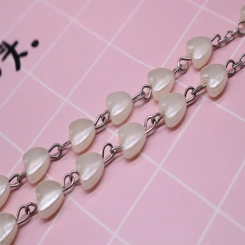 Catholic porcelain white love rosary prayer necklace, Mary blessing rosary prayer necklace